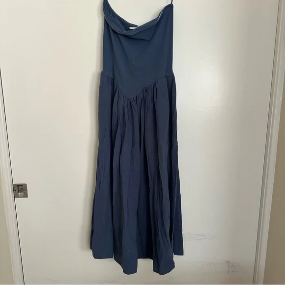 Free People Ondo Drop-Waist Tube Mini Dress in Dark Denim Color - Picture 4 of 5